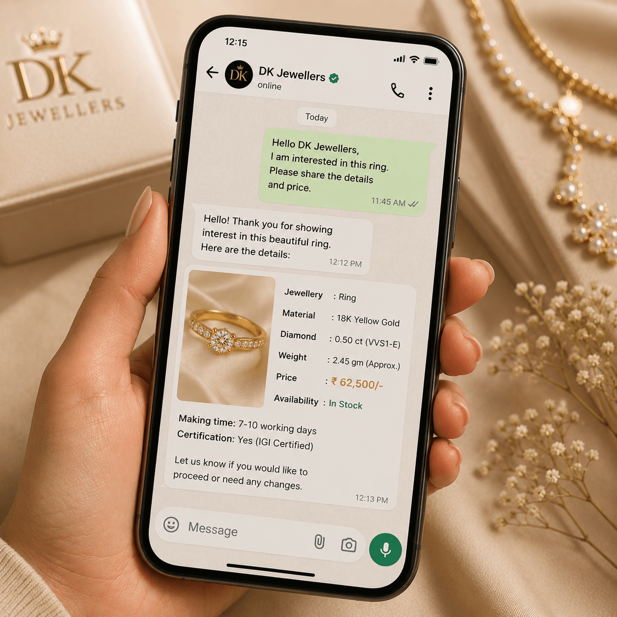 Receive Details & Price
